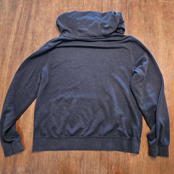 Nike Turtleneck Pullover Hoodie Black with Gold Logo Size Medium - Picture 4 of 6